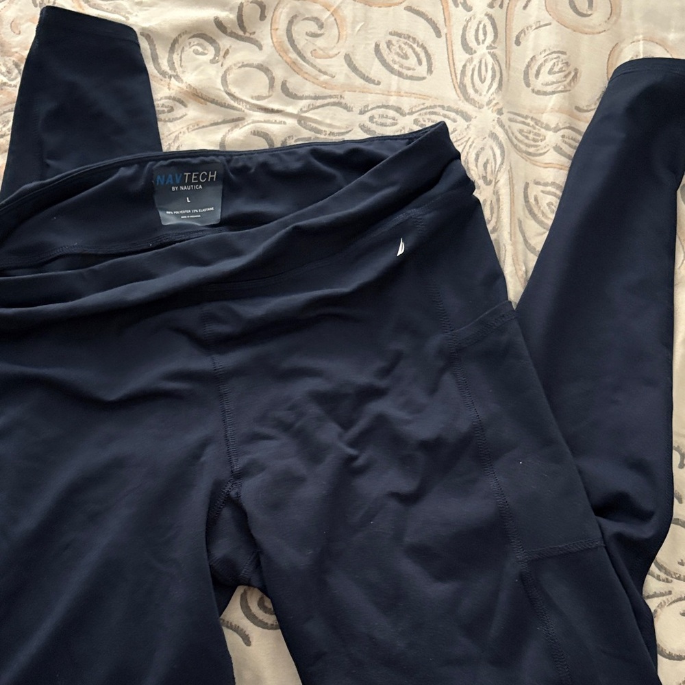 Nautica Dark Blue Active Leggings